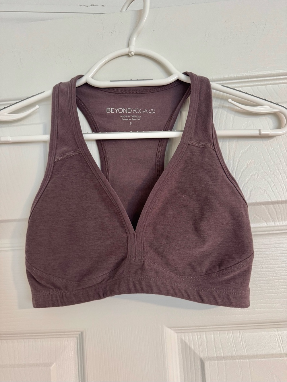Beyond Yoga Spacedye Lift Your Spirits Bra Light Brown Taupe Size S - Picture 3 of 4